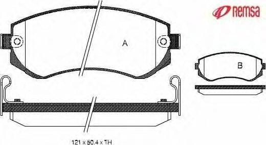 Комплект тормозных колодок, дисковый тормоз METZGER 23503