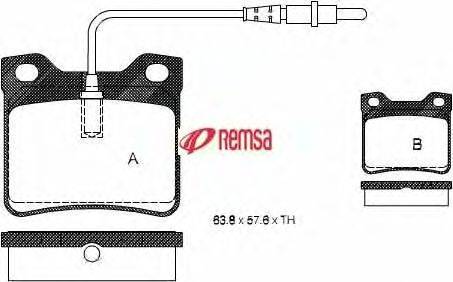 Комплект тормозных колодок, дисковый тормоз METZGER 0321.02