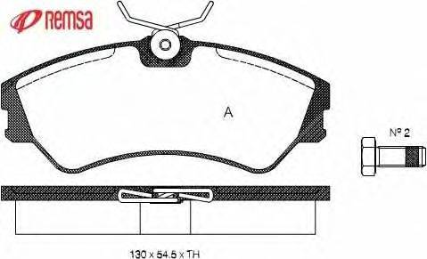 Комплект тормозных колодок, дисковый тормоз METZGER 20124