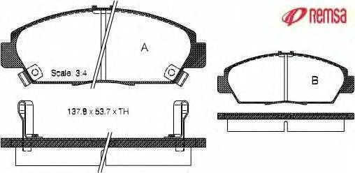 Комплект тормозных колодок, дисковый тормоз METZGER 21879