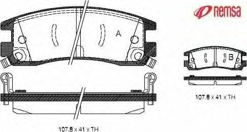 Комплект тормозных колодок, дисковый тормоз METZGER 0566.22