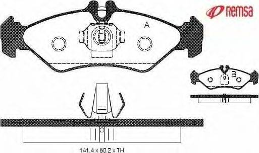 Комплект тормозных колодок, дисковый тормоз METZGER 21621