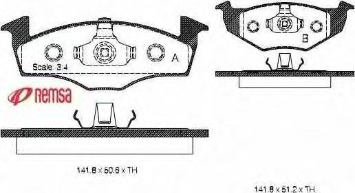Комплект тормозных колодок, дисковый тормоз METZGER 0609.20