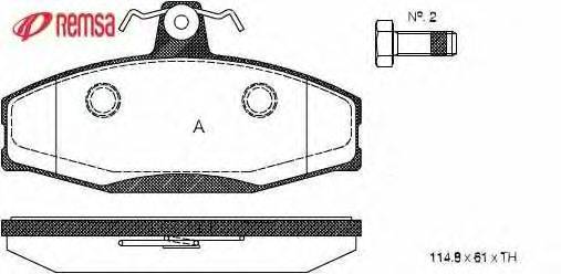 Комплект тормозных колодок, дисковый тормоз METZGER 0620.20