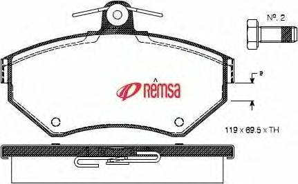 Комплект тормозных колодок, дисковый тормоз METZGER 21945
