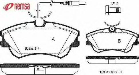 Комплект тормозных колодок, дисковый тормоз METZGER 21888