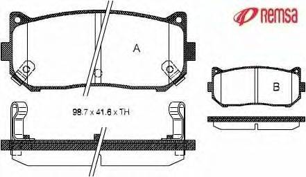 Комплект тормозных колодок, дисковый тормоз METZGER 0649.02
