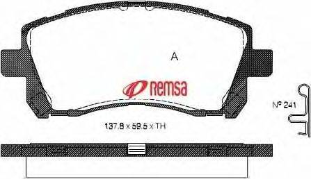 Комплект тормозных колодок, дисковый тормоз METZGER 23559