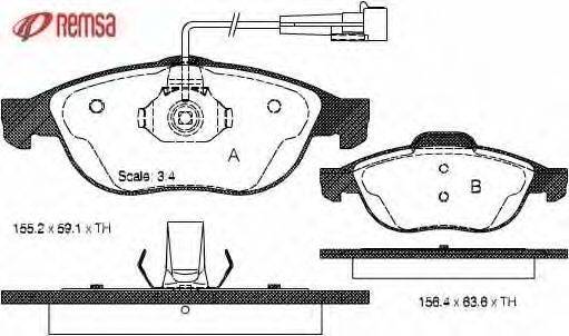 Комплект тормозных колодок, дисковый тормоз METZGER 23140