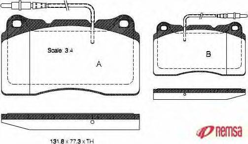 Комплект тормозных колодок, дисковый тормоз METZGER 066614