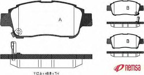 Комплект тормозных колодок, дисковый тормоз METZGER 23349