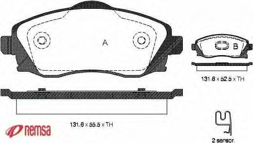 Комплект тормозных колодок, дисковый тормоз METZGER 23225