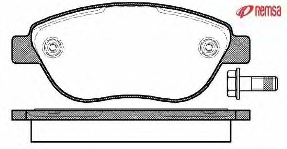 Комплект тормозных колодок, дисковый тормоз METZGER 0859.10