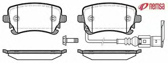 Комплект тормозных колодок, дисковый тормоз METZGER 0897.11