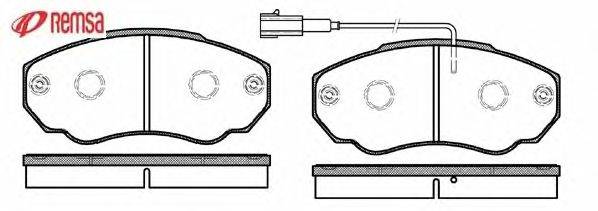 Комплект тормозных колодок, дисковый тормоз METZGER 0960.01