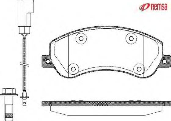 Комплект тормозных колодок, дисковый тормоз FORD 1560014