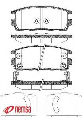 Комплект тормозных колодок, дисковый тормоз METZGER 1260.12