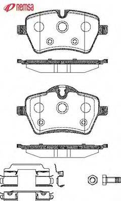 Комплект тормозных колодок, дисковый тормоз METZGER 23984