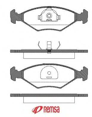 Комплект тормозных колодок, дисковый тормоз METZGER 0281.10