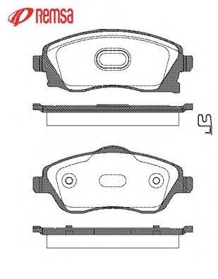 Комплект тормозных колодок, дисковый тормоз METZGER 0774.12