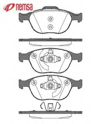 Комплект тормозных колодок, дисковый тормоз METZGER 23440