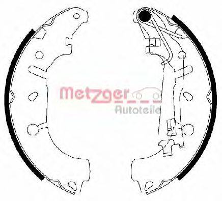 Комплект тормозных колодок METZGER MG201