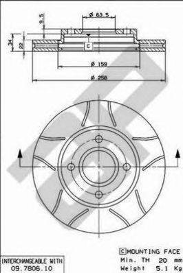 Тормозной диск METZGER X24760
