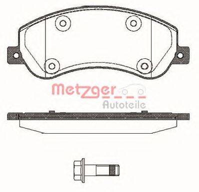 Комплект тормозных колодок, дисковый тормоз METZGER 1250.00