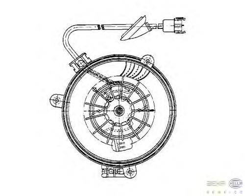 Вентилятор салона BEHR HELLA SERVICE 8EW 009 159-241