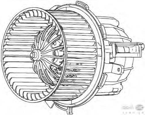 Вентилятор салона BEHR HELLA SERVICE 8EW351040261