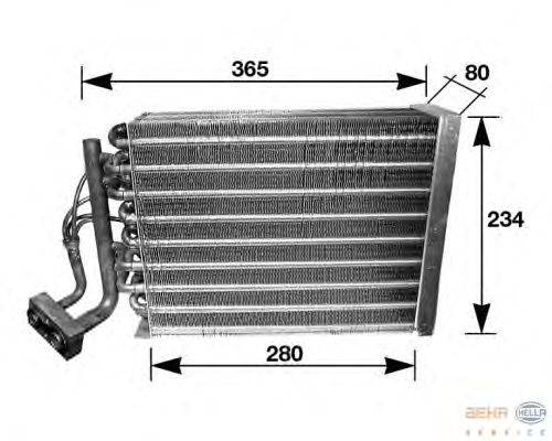 Испаритель, кондиционер BEHR HELLA SERVICE 8FV351210251