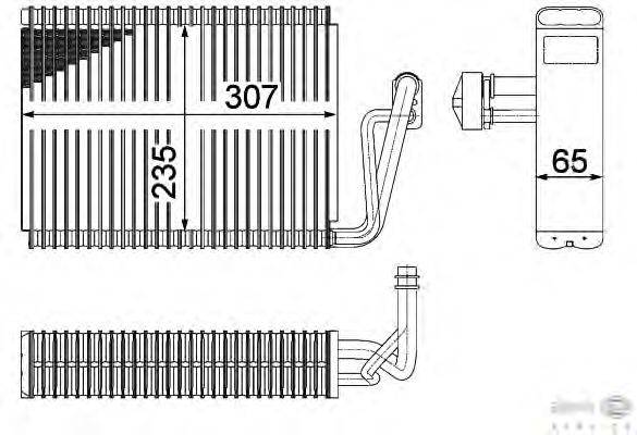 Испаритель, кондиционер BEHR HELLA SERVICE 8FV 351 211-261