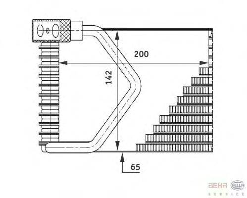 Испаритель, кондиционер BEHR HELLA SERVICE 8FV 351 211-271