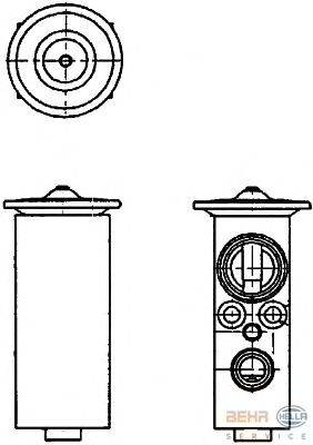 Расширительный клапан, кондиционер BEHR HELLA SERVICE 8UW 351 234-141