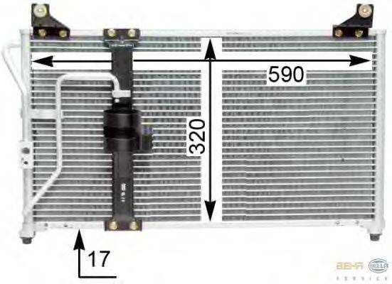 Конденсатор, кондиционер BEHR HELLA SERVICE 8FC 351 310-781