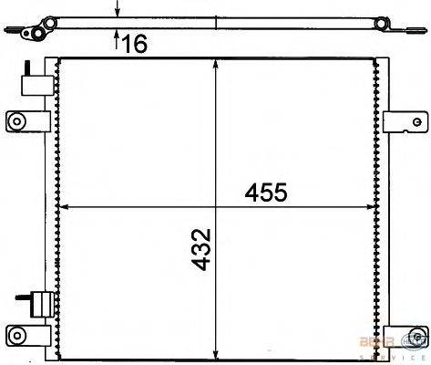 Конденсатор, кондиционер BEHR HELLA SERVICE 8FC351318631