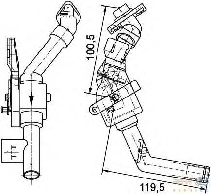 Регулирующий клапан охлаждающей жидкости BEHR HELLA SERVICE 9XL 351 328-101