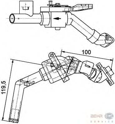 Регулирующий клапан охлаждающей жидкости BEHR HELLA SERVICE 9XL 351 328-161