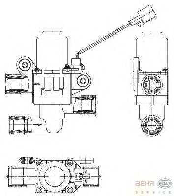 Регулирующий клапан охлаждающей жидкости BEHR HELLA SERVICE 9XL 351 328-361