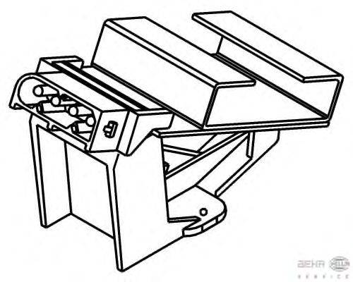 Сопротивление, вентилятор салона BEHR HELLA SERVICE 9ML 351 332-011