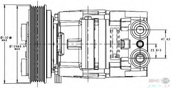 Компрессор, кондиционер BEHR HELLA SERVICE 8FK 351 334-121