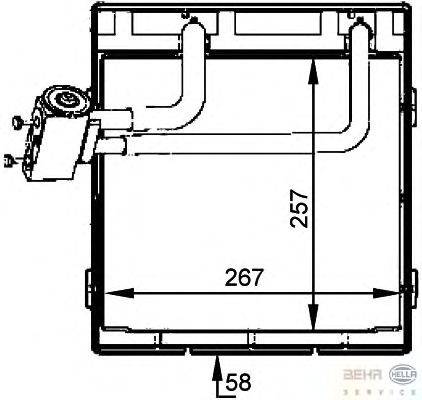 Испаритель, кондиционер BEHR HELLA SERVICE 8FV351336091