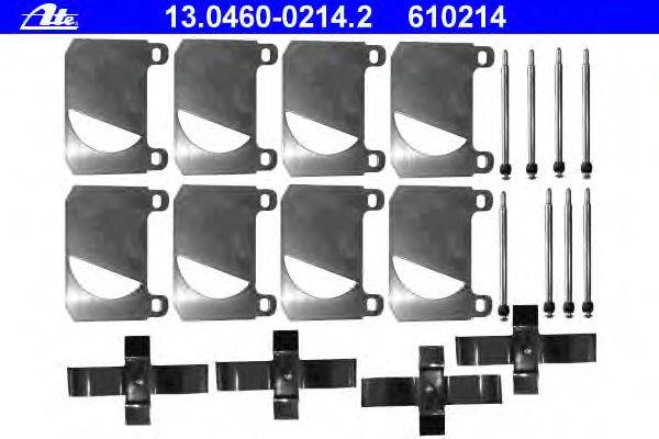 Комплектующие, колодки дискового тормоза ATE 13.0460-0214.2