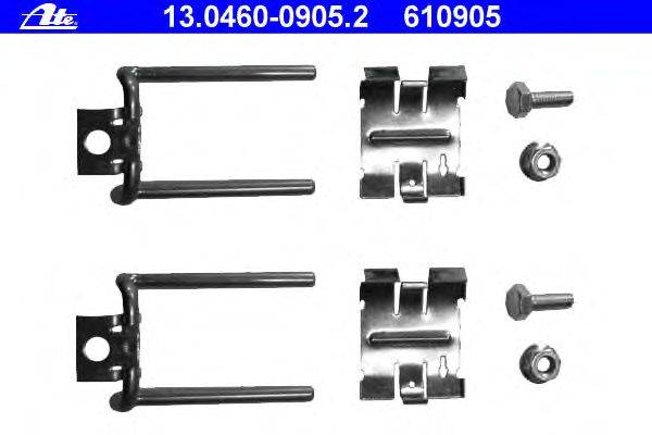 Комплектующие, колодки дискового тормоза ATE 13.0460-0905.2