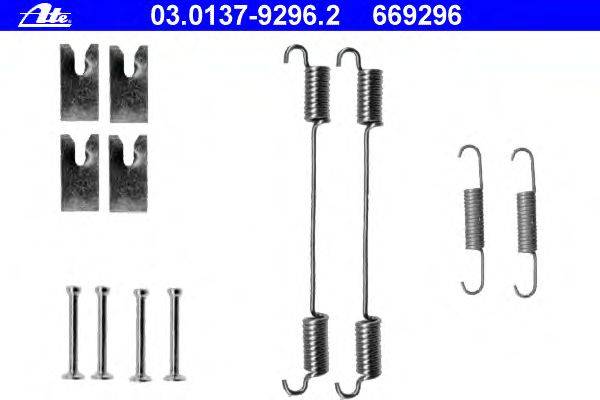 Комплектующие, тормозная колодка ATE 03.0137-9296.2