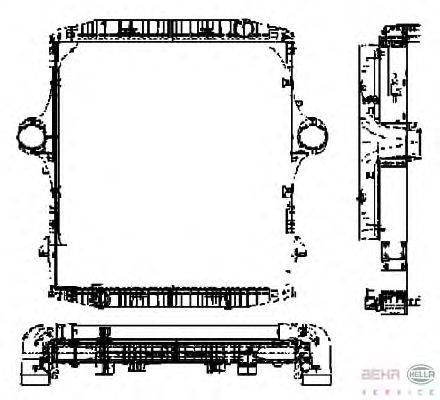 модуль охлаждения BEHR HELLA SERVICE 8MK 376 721-561