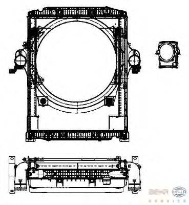 модуль охлаждения BEHR HELLA SERVICE 8MK 376 722-221