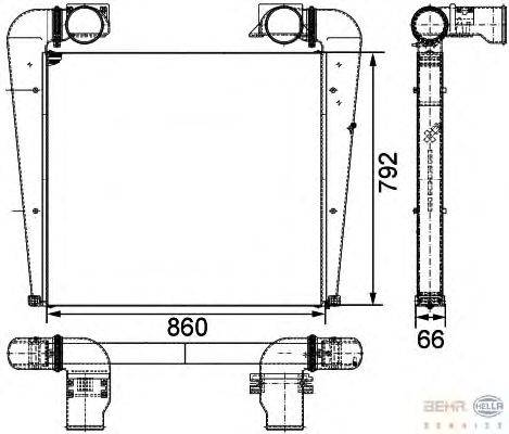 Интеркулер BEHR HELLA SERVICE 8ML 376 722-381
