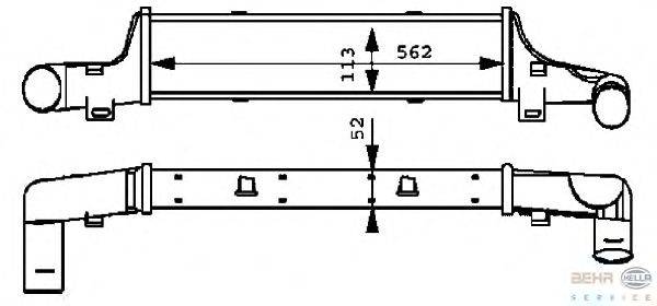 Интеркулер BEHR HELLA SERVICE 8ML 376 723-131
