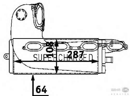 Интеркулер BEHR HELLA SERVICE 8ML 376 723-231
